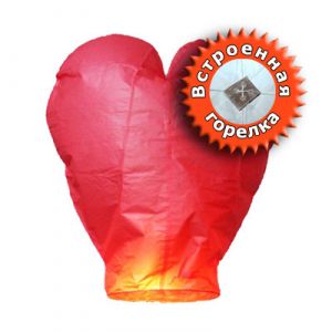 Небесный фонарик (красное сердце) ― New Shop Интернет-магазин Киев, Донецк, Львов
